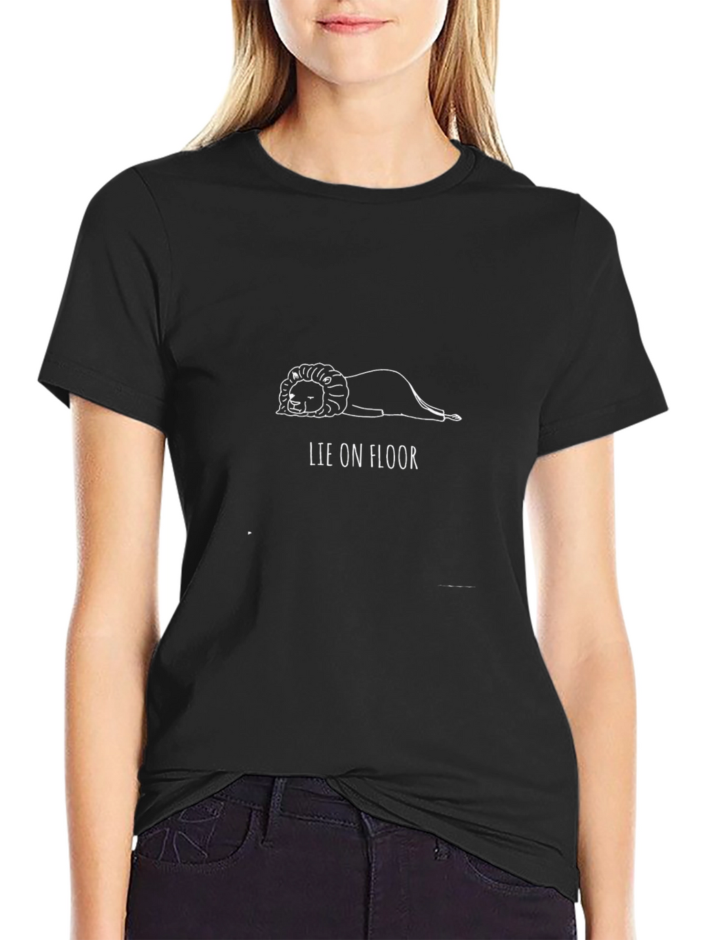 Lie On Floor Lion T-Shirt