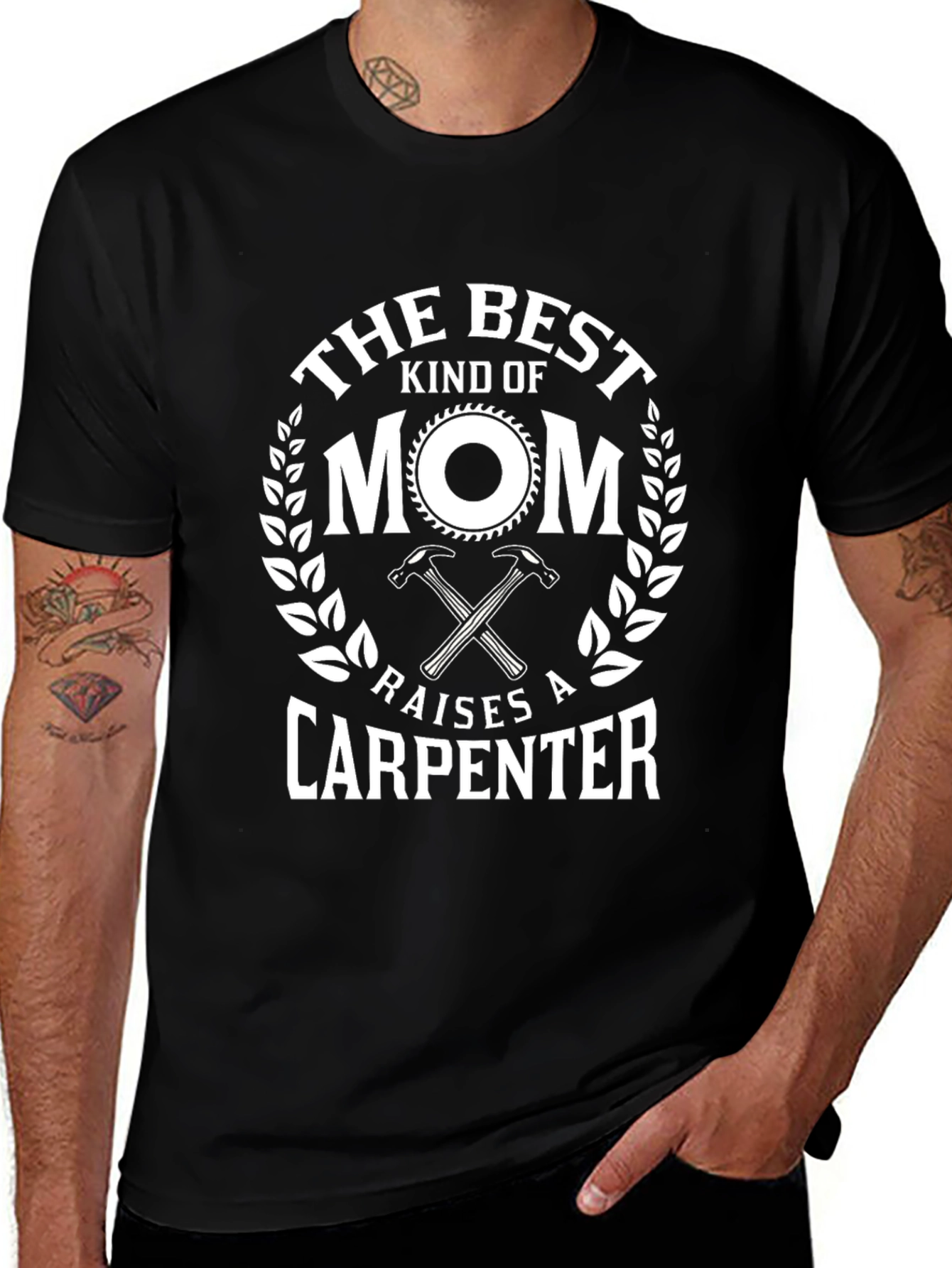 Best Mom Raises Carpenter T-Shirt