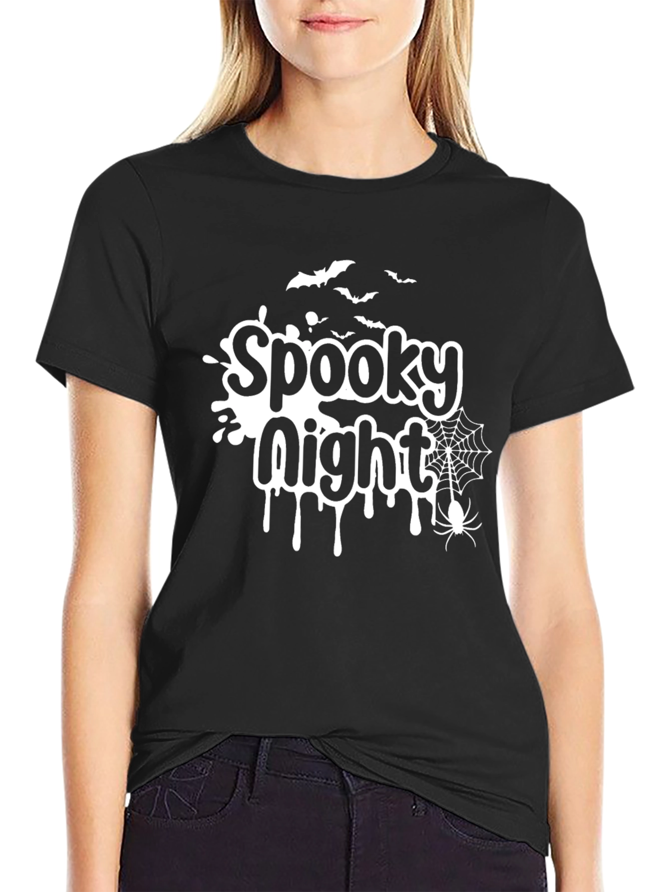Spooky Night Graphic Tee - Halloween T-Shirt