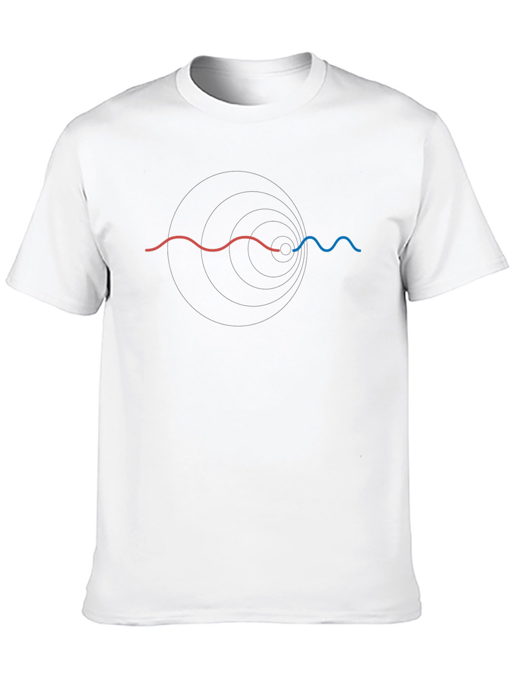 Physics Wave Black T-Shirt