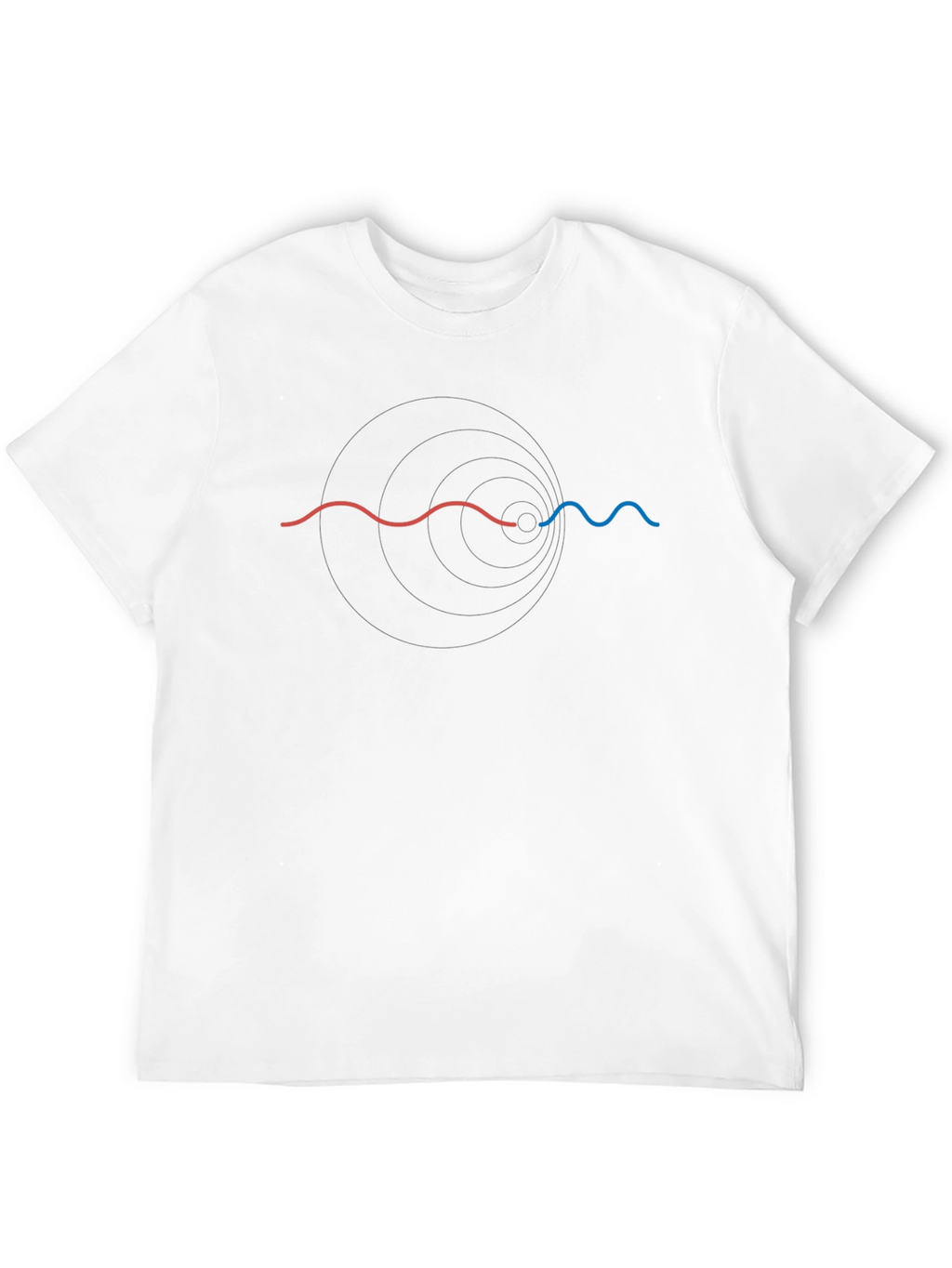 Physics Wave Black T-Shirt