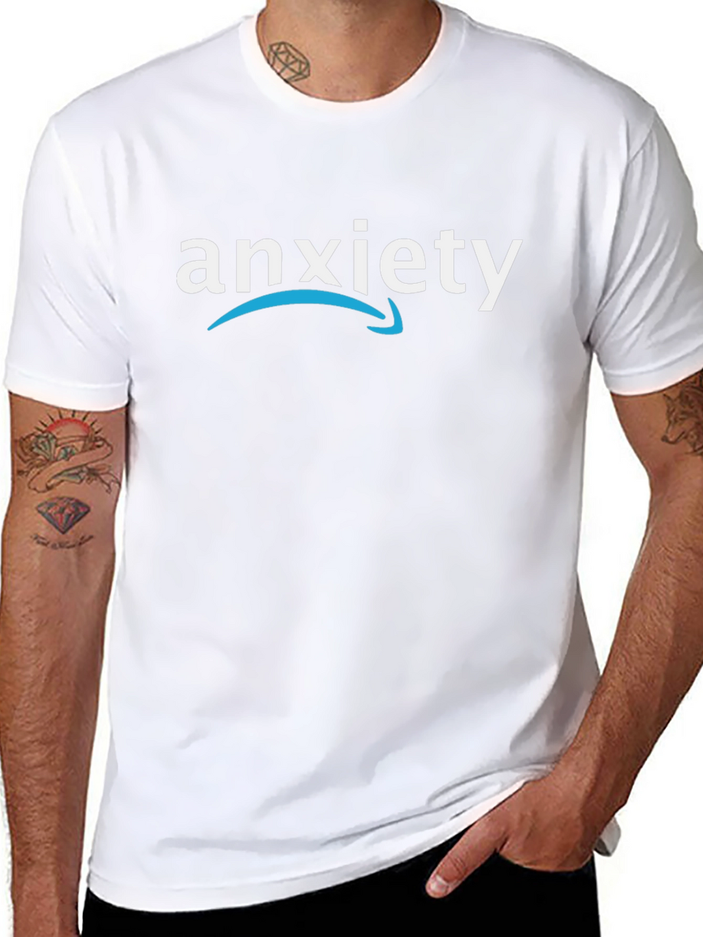 Anxiety T-Shirt - Amazon Parody Design